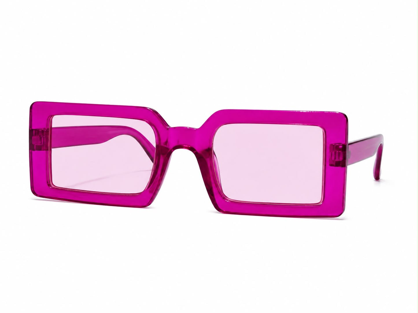 Lentes Dama rectangulares color fucsia