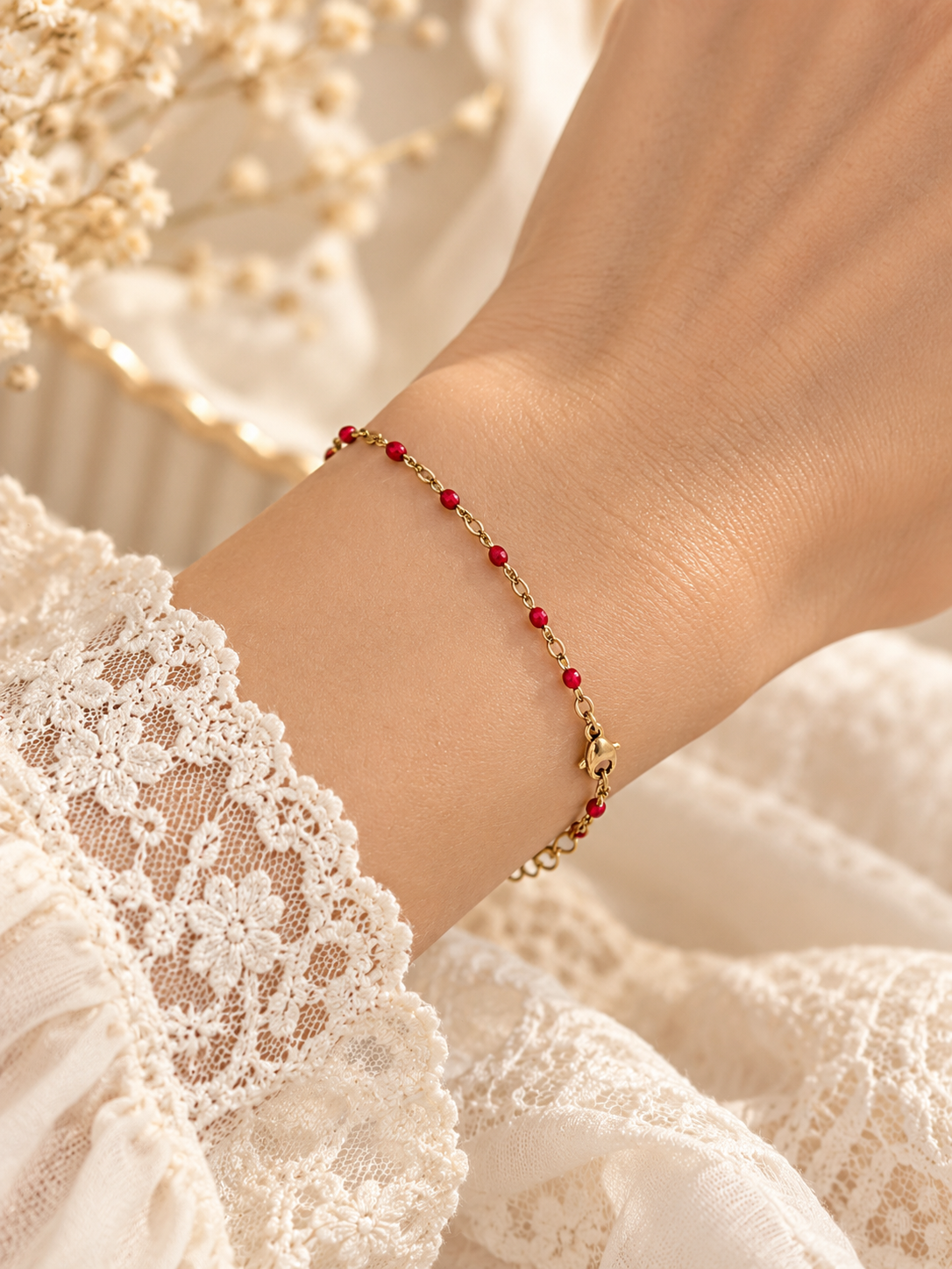 Pulsera dama cuentas decorativas⭐️