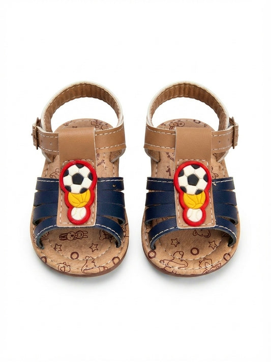 Huaraches niño OFERTA con diseño deportivo de balón