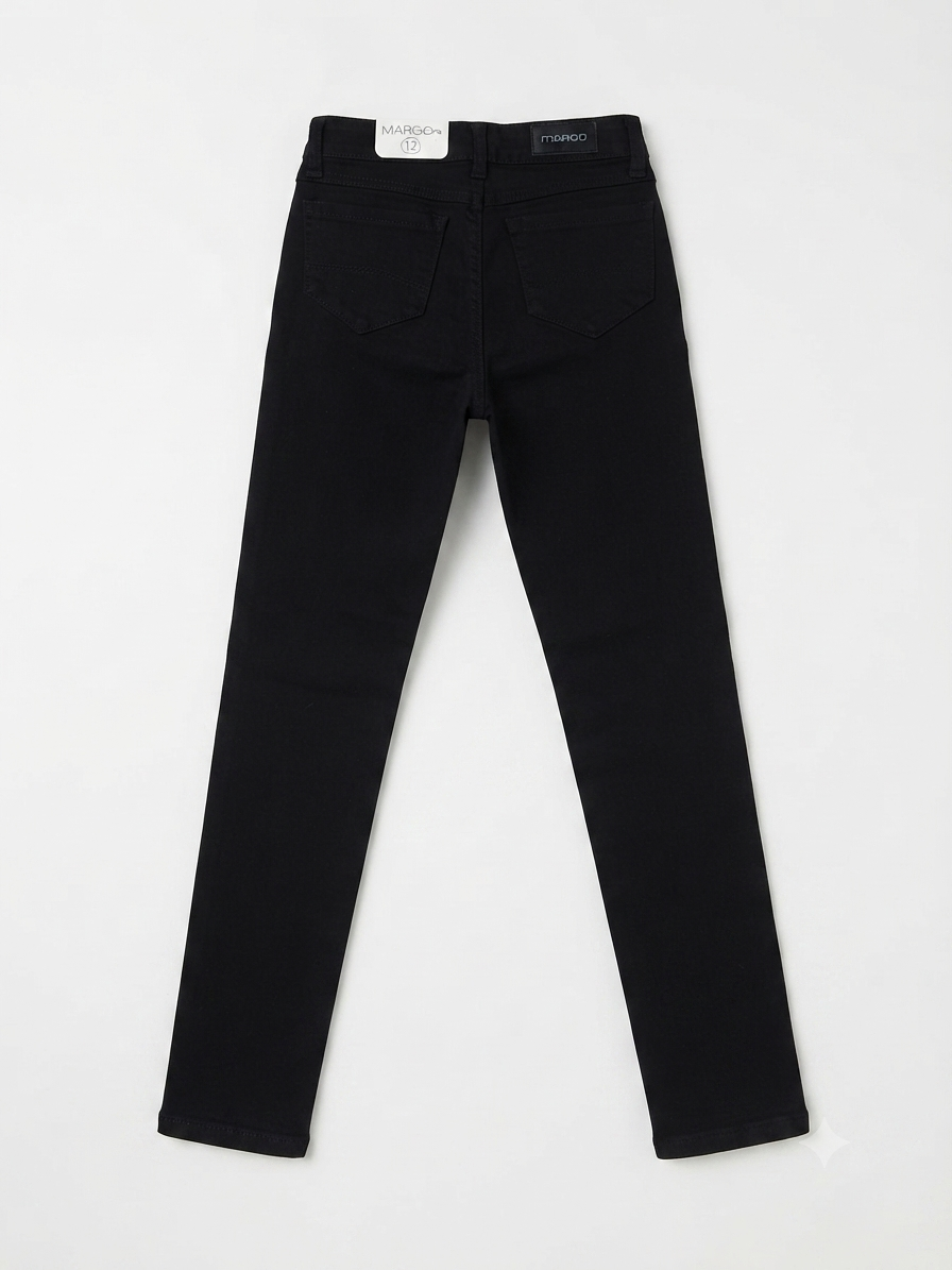 Pantalón niña skinny color negro