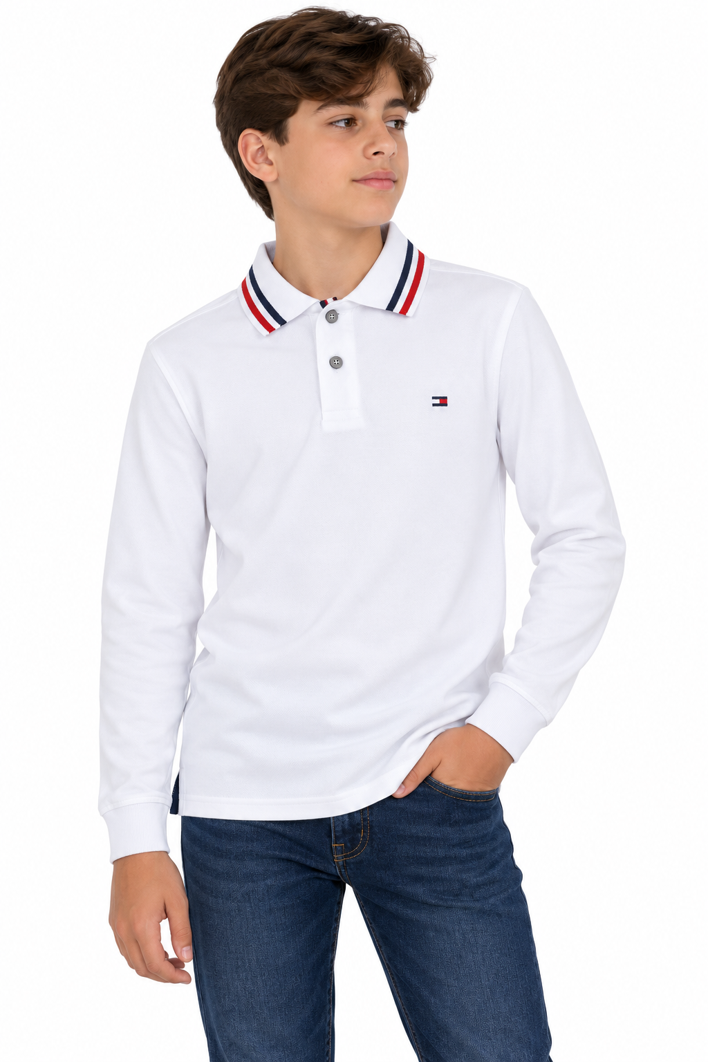 Playera niño tipo polo