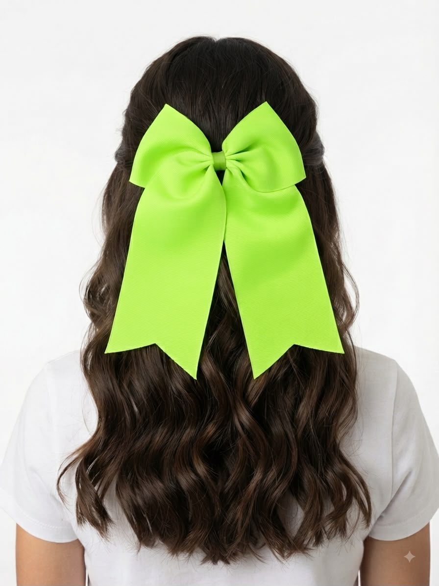 🎀 Moño niña verde neón