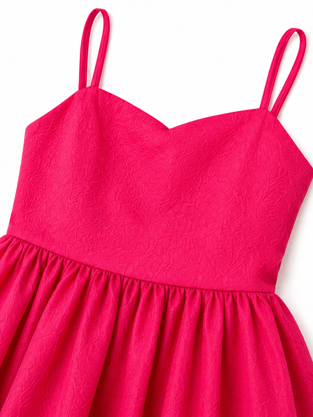 Vestido niña fucsia de tela ligera