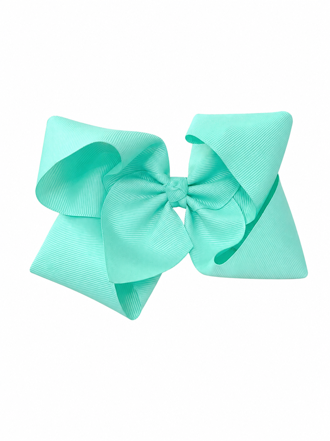 Moño para niña grande verde menta con doble lazada 🎀💚