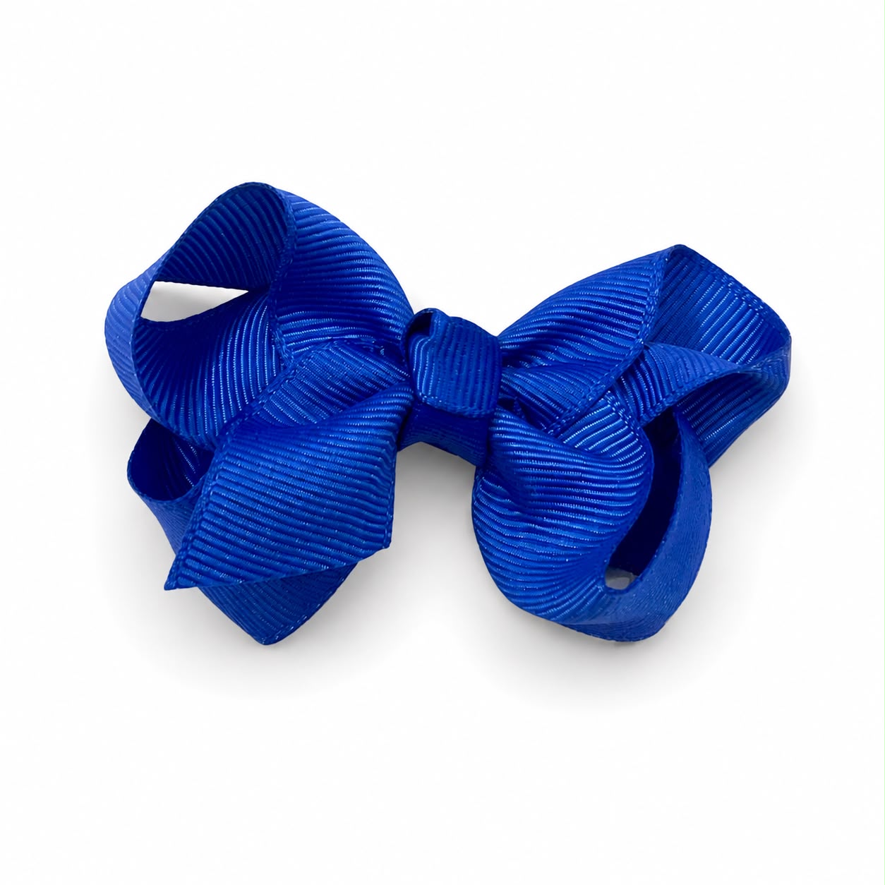 Moño chico niña azul rey con lazadas dobles 🎀💙