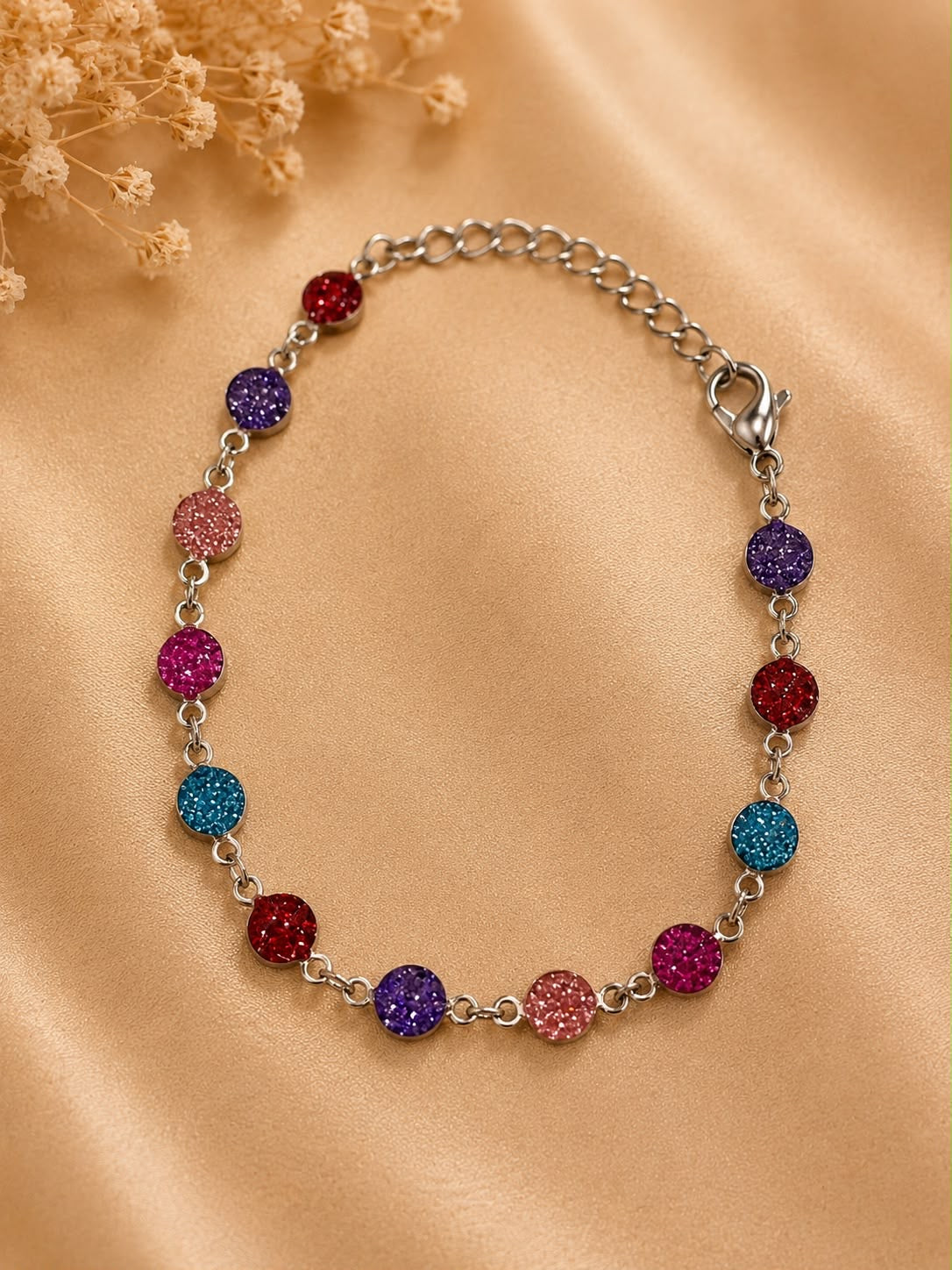 Pulsera Dama piedras multicolor