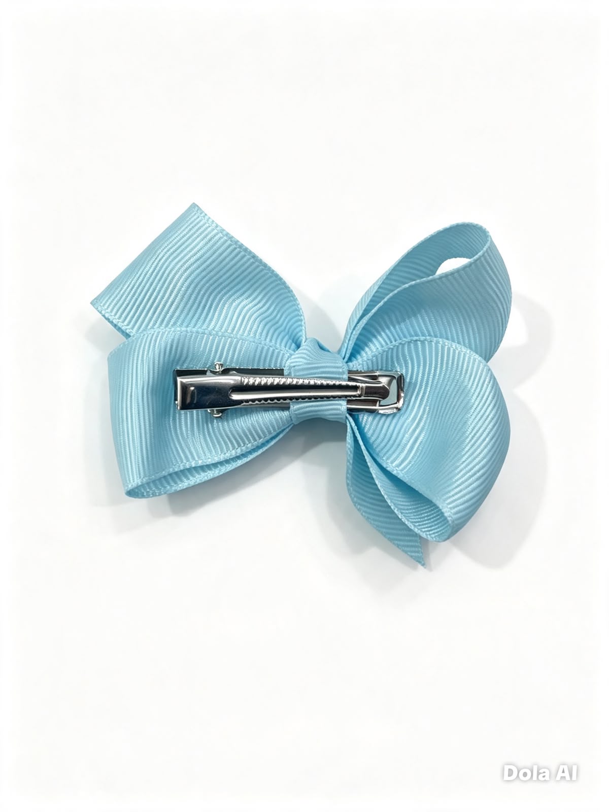 Moño chico niña azul cielo