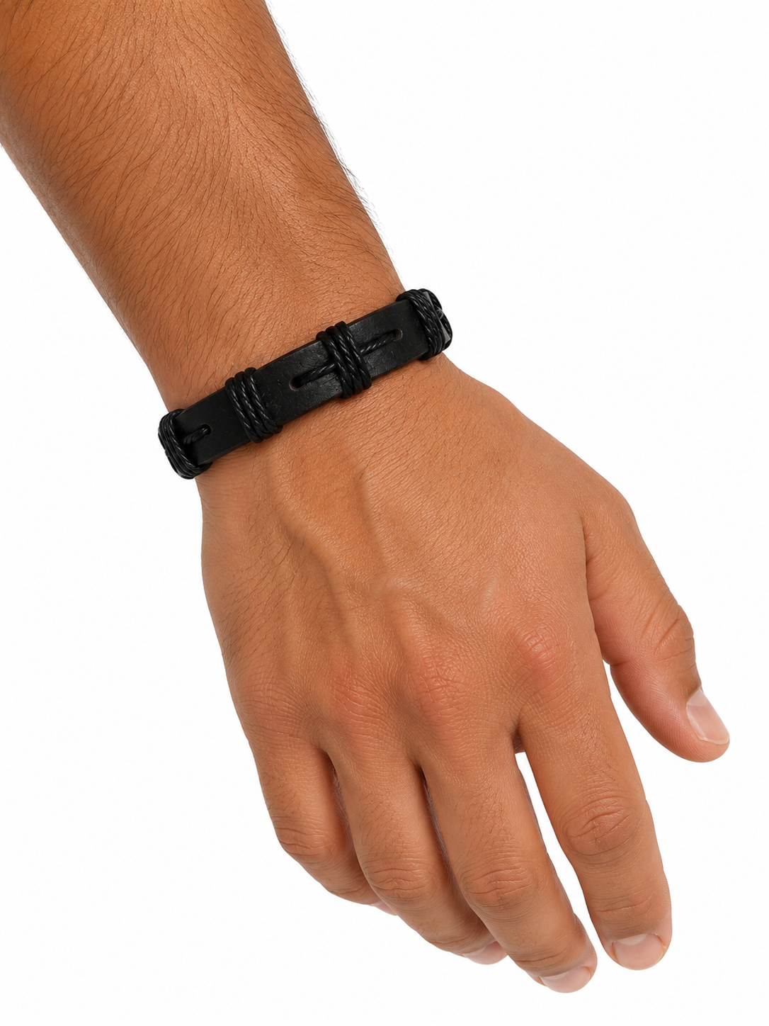 Pulsera Caballero Negra Ajustable 🖤