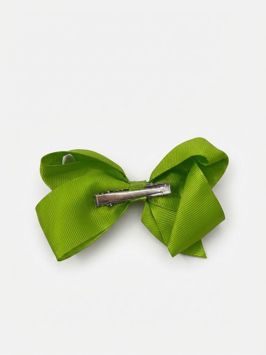 Moño niña verde olivo