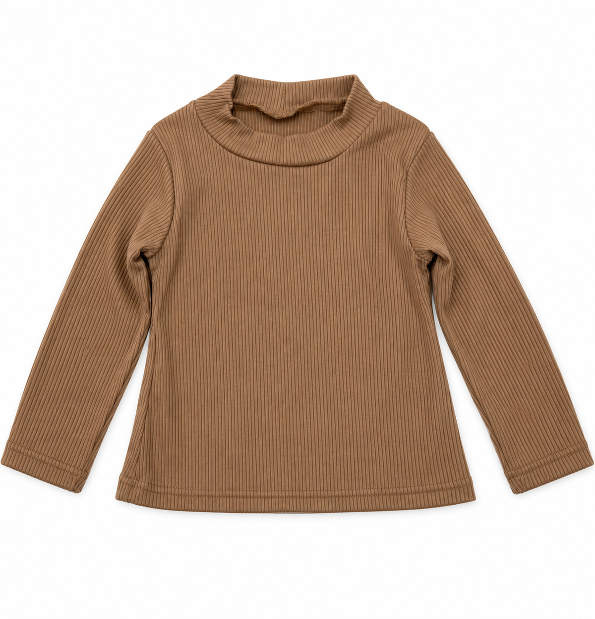 Blusa niña de manga larga con cuello alto