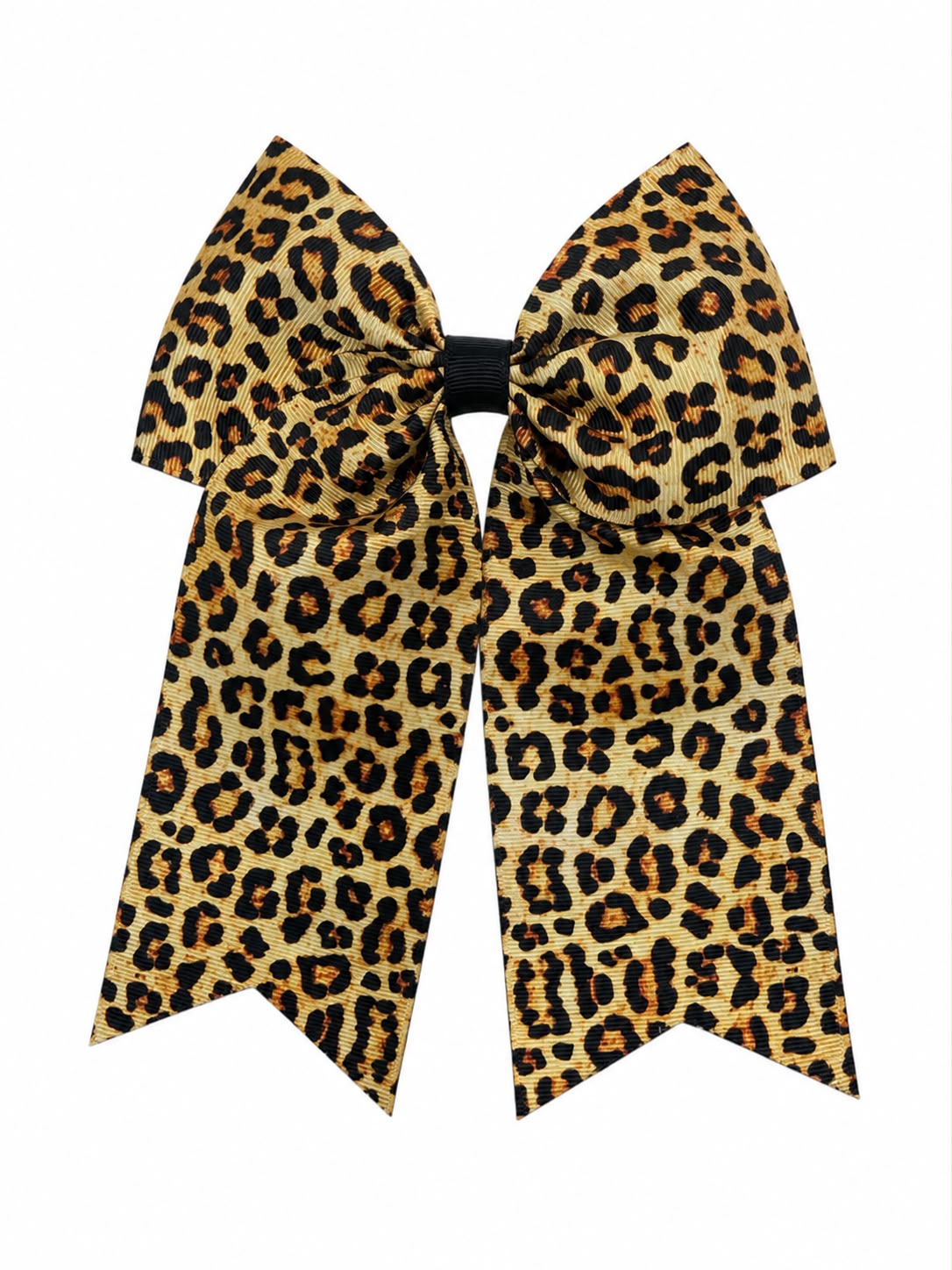 Moño niña animal print leopardo con tirantes largos 🎀🐆