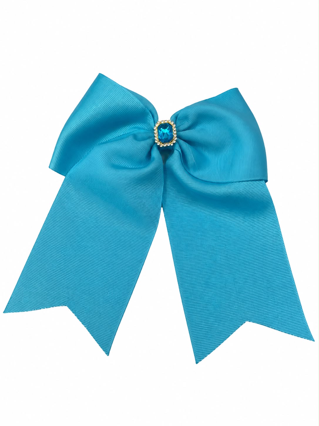 Moño niña azul turquesa con pedrería 🎀💎🩵