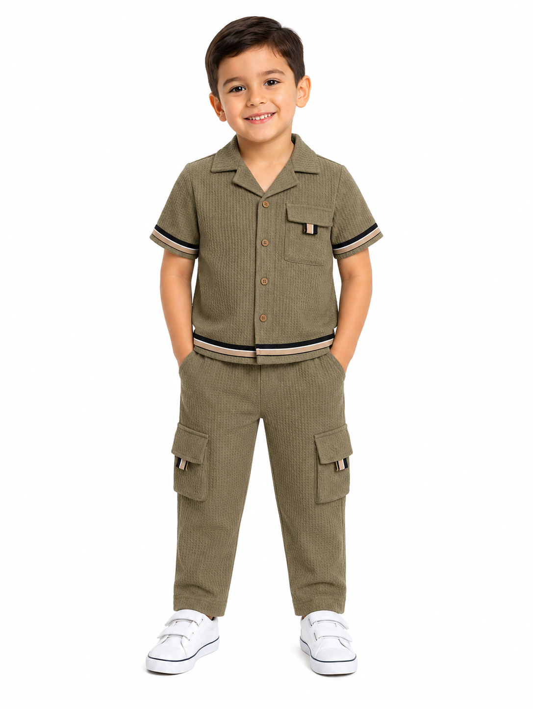 Set niño camisa y pantalón cargo