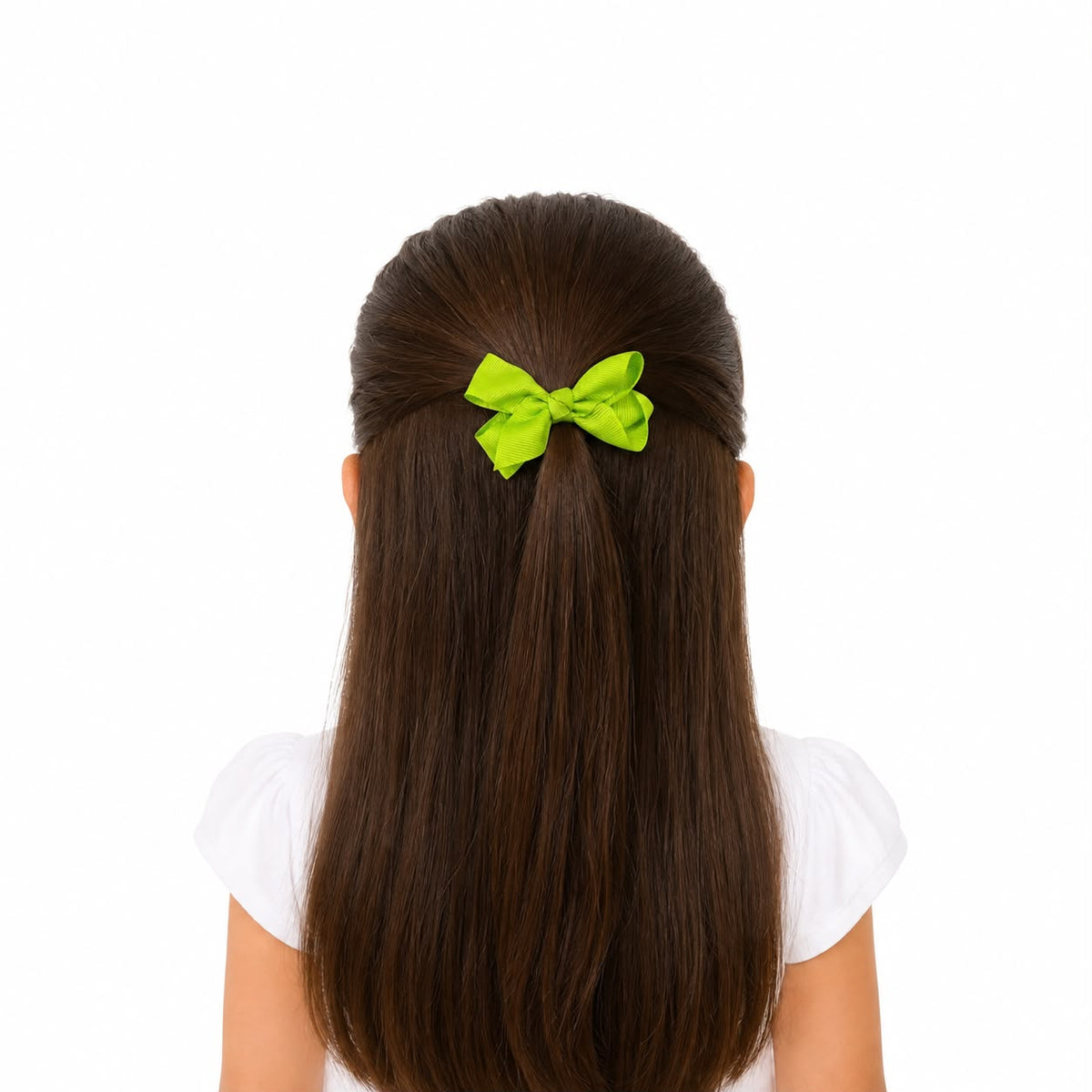Moño chico niña verde limón