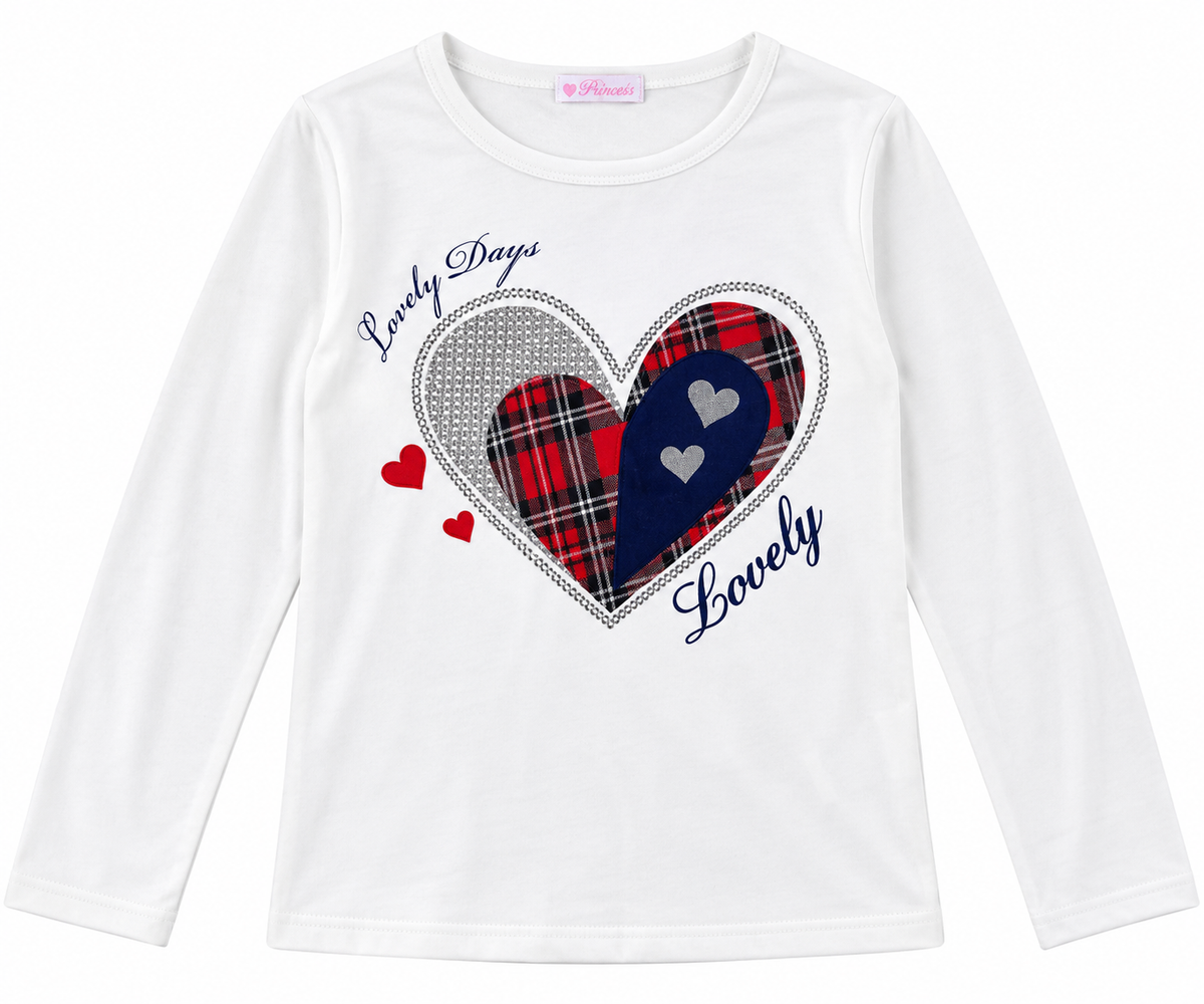 💙 Set niña 3 piezas Lovely Hearts azul marino