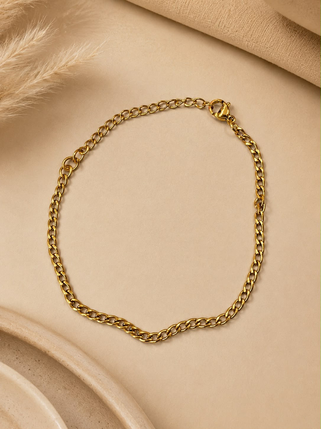 Pulsera Dama cadena dorada 💛