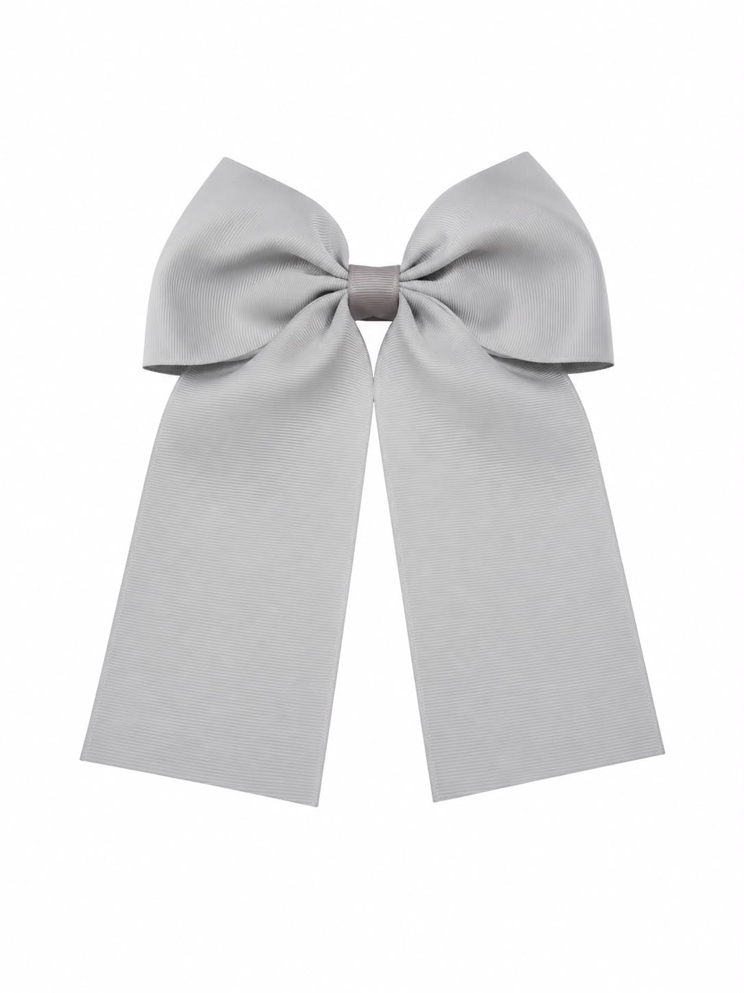 🎀 Moño niña gris