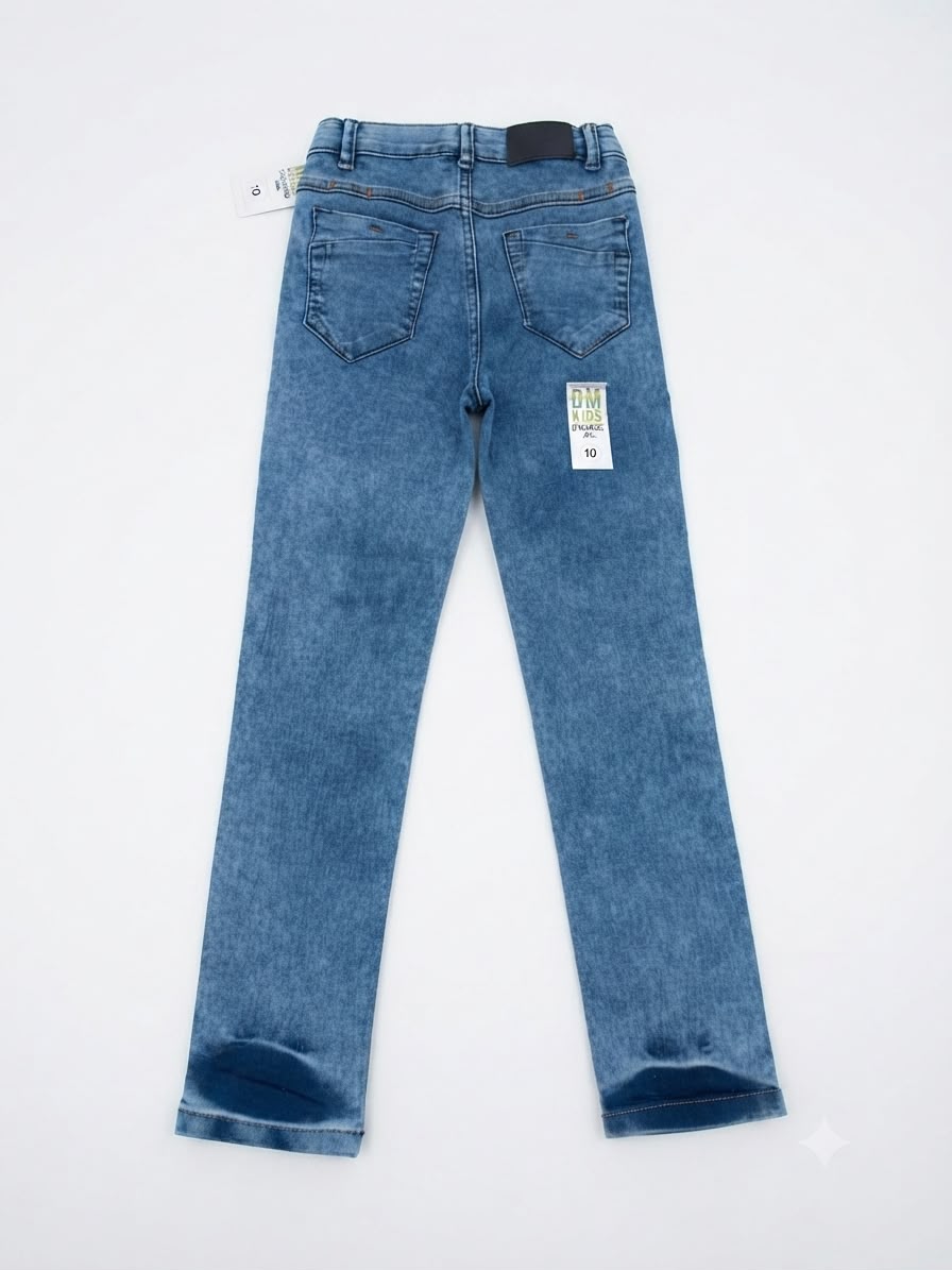 Pantalón niño de mezclilla stretch – Azul medio