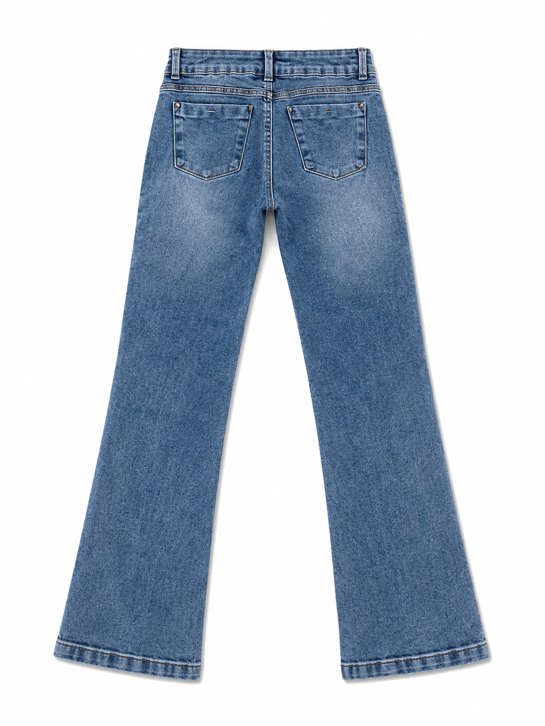 Pantalón niña mezclilla skinny con aplicaciones brillantes