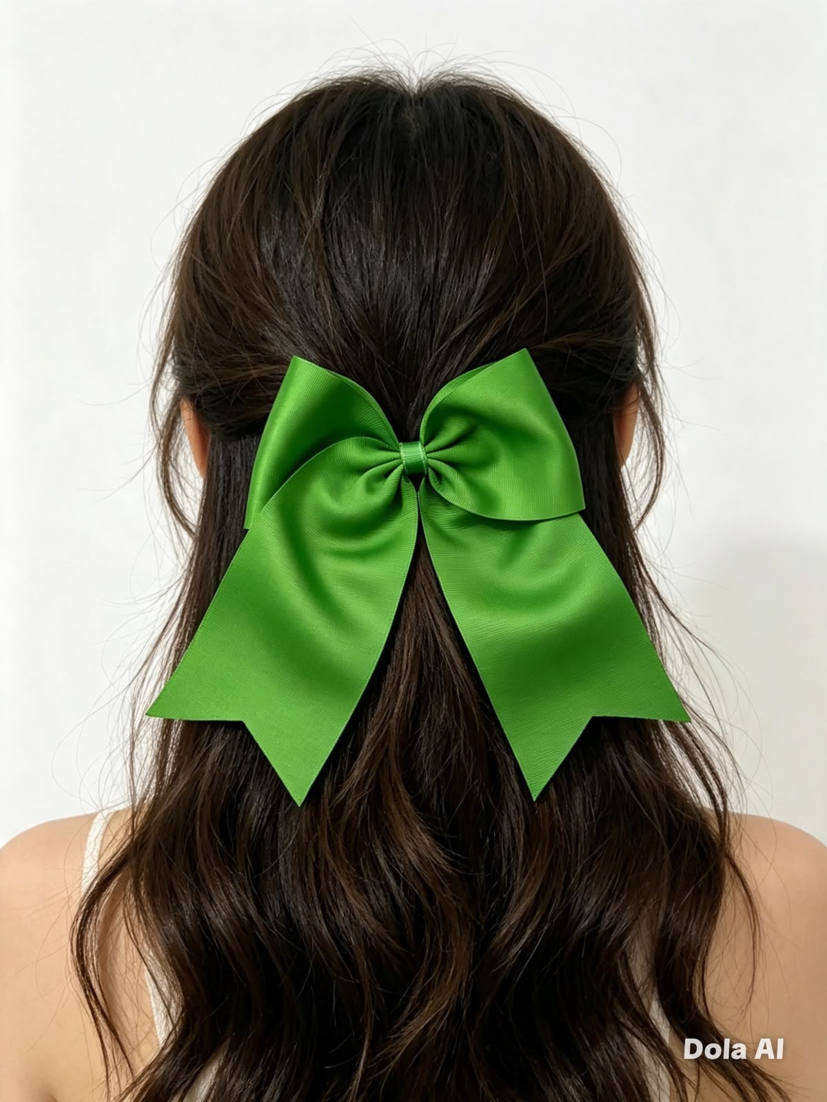 🎀 Moño niña verde