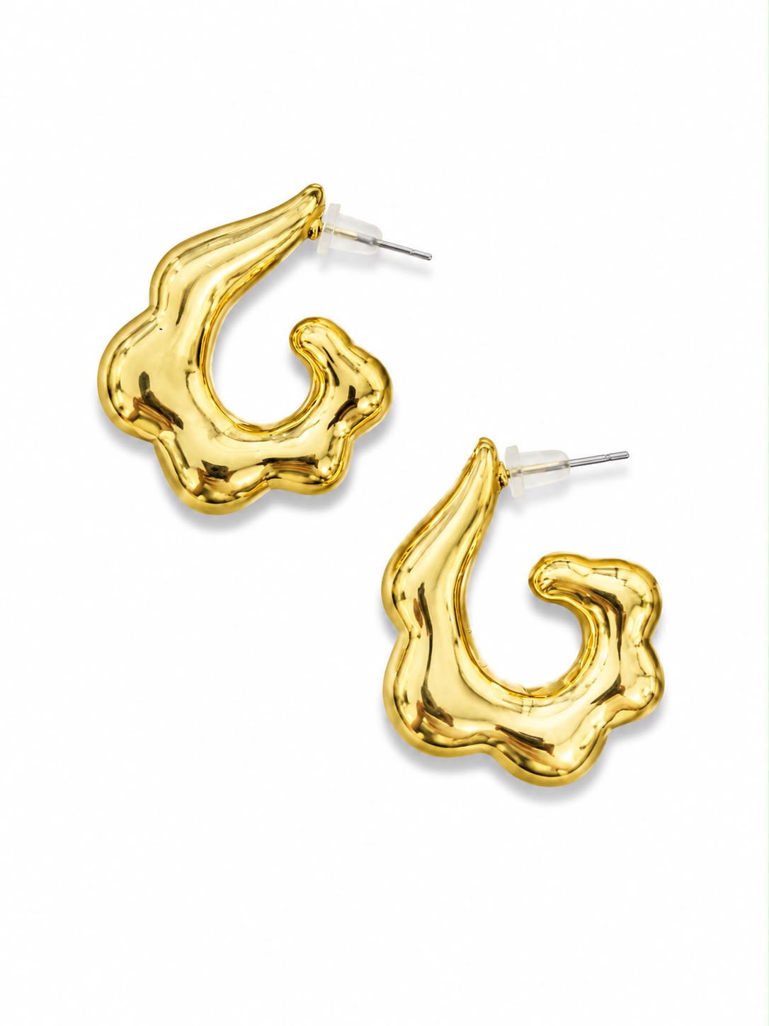 Aretes Dorados Orgánicos ✨