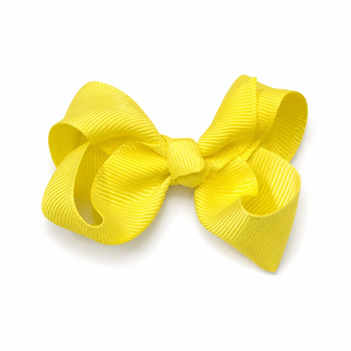 Moño chico niña amarillo brillante