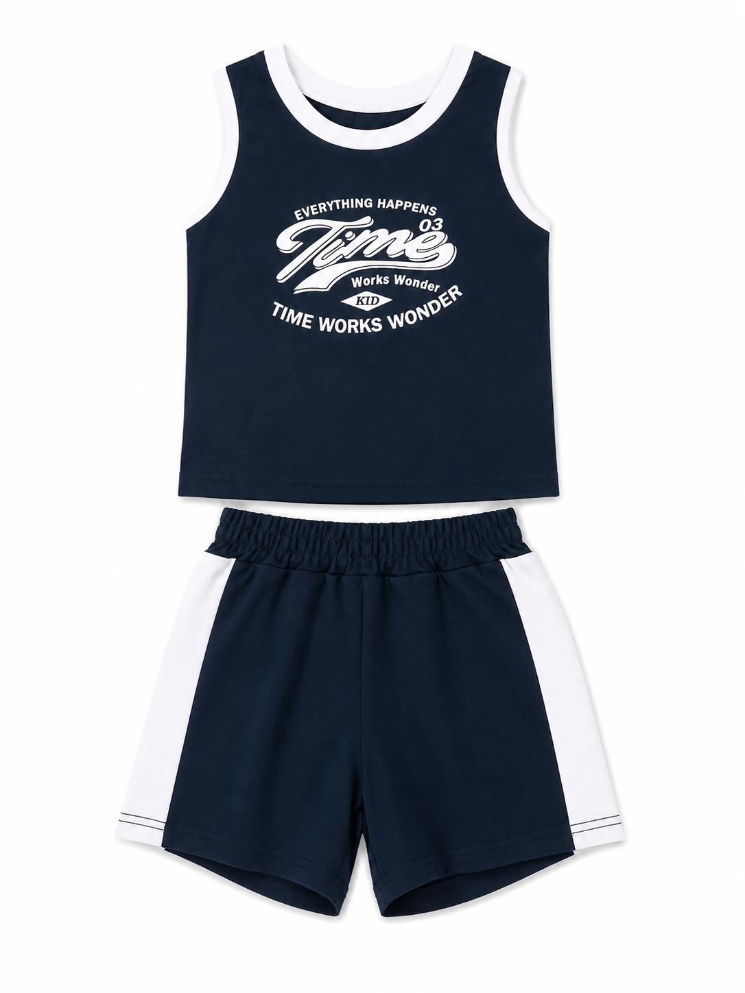 Set niño deportivo sin mangas con short