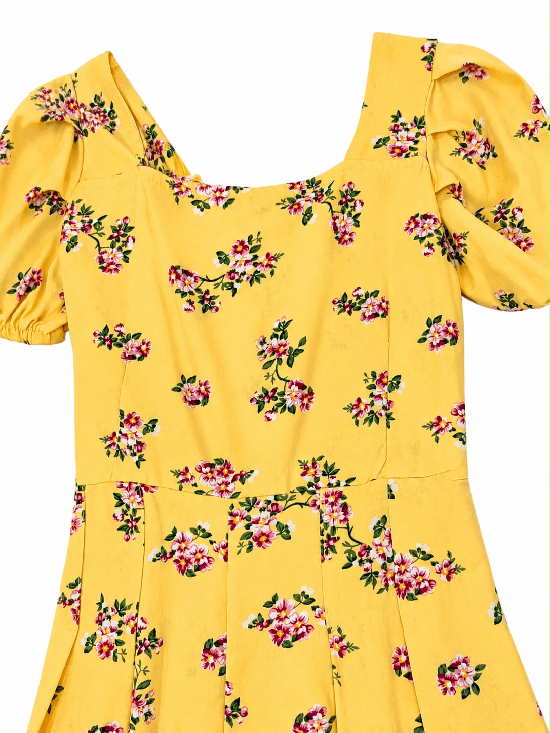 Set jumper niña amarillo floral