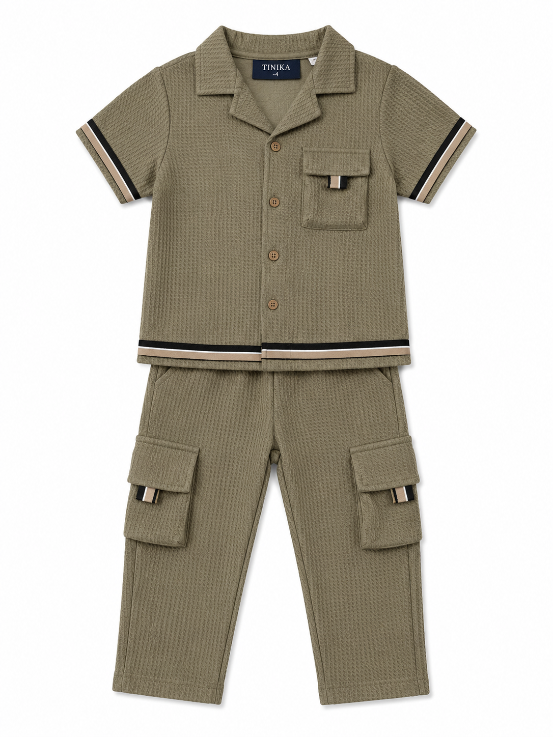 Set niño camisa y pantalón cargo