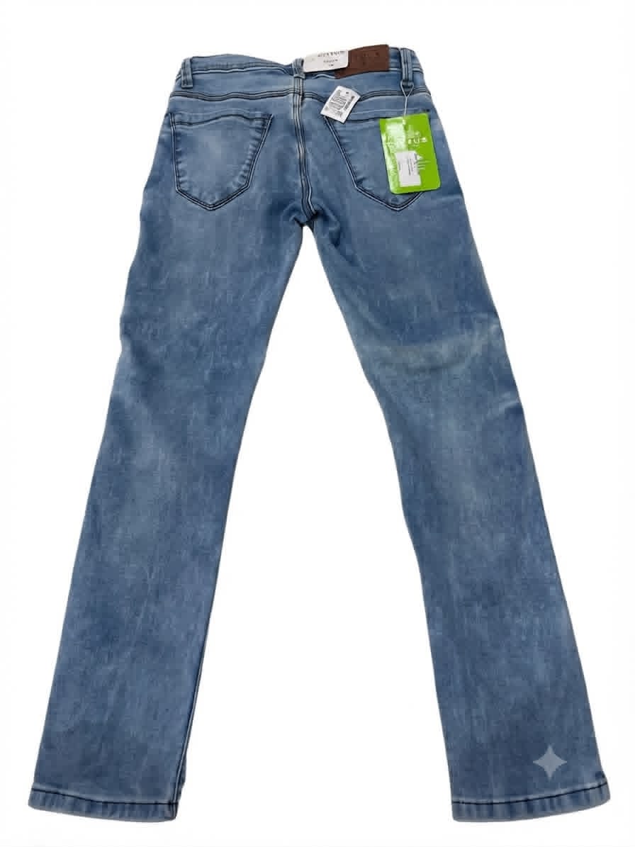 Pantalón Niño de Mezclilla Azul Claro Deslavado