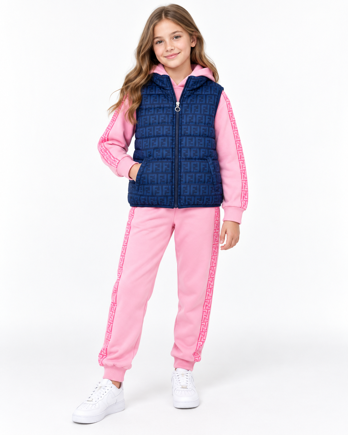 💗 Set niña 3 piezas Rosa & Azul Urban Chic