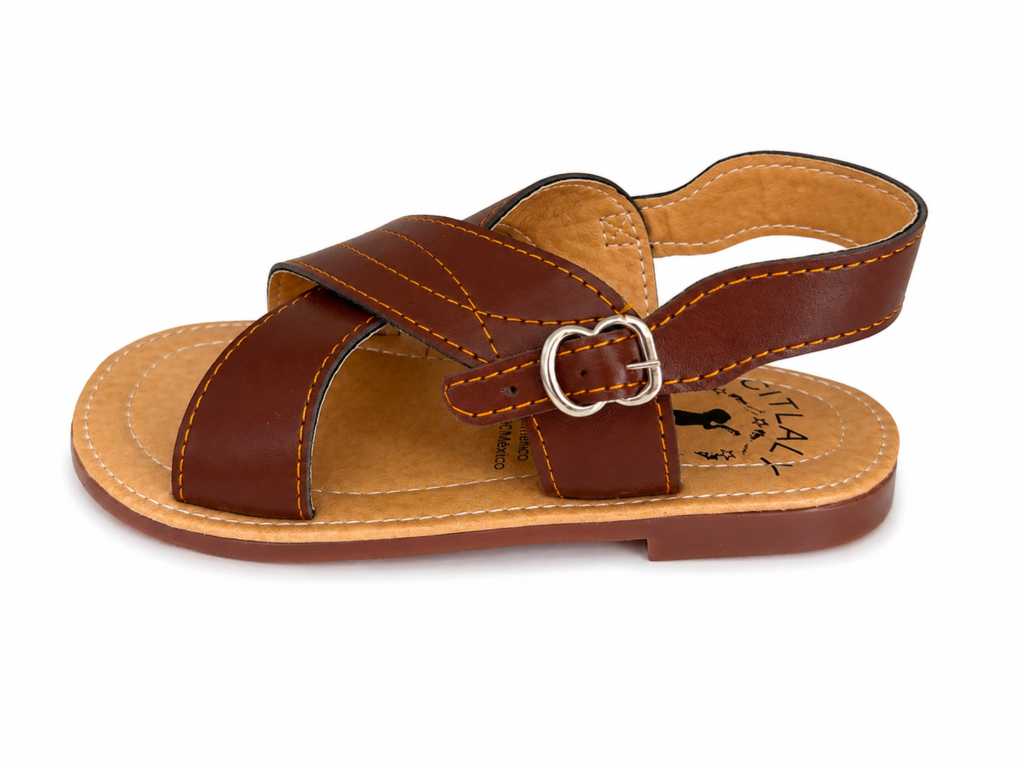 Huaraches niño OFERTA – café clásico de tiras cruzadas 🤎