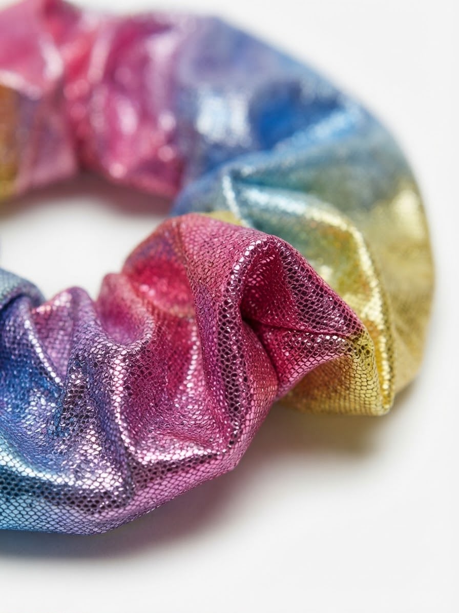 Liga cabello accesorio multicolor brillante