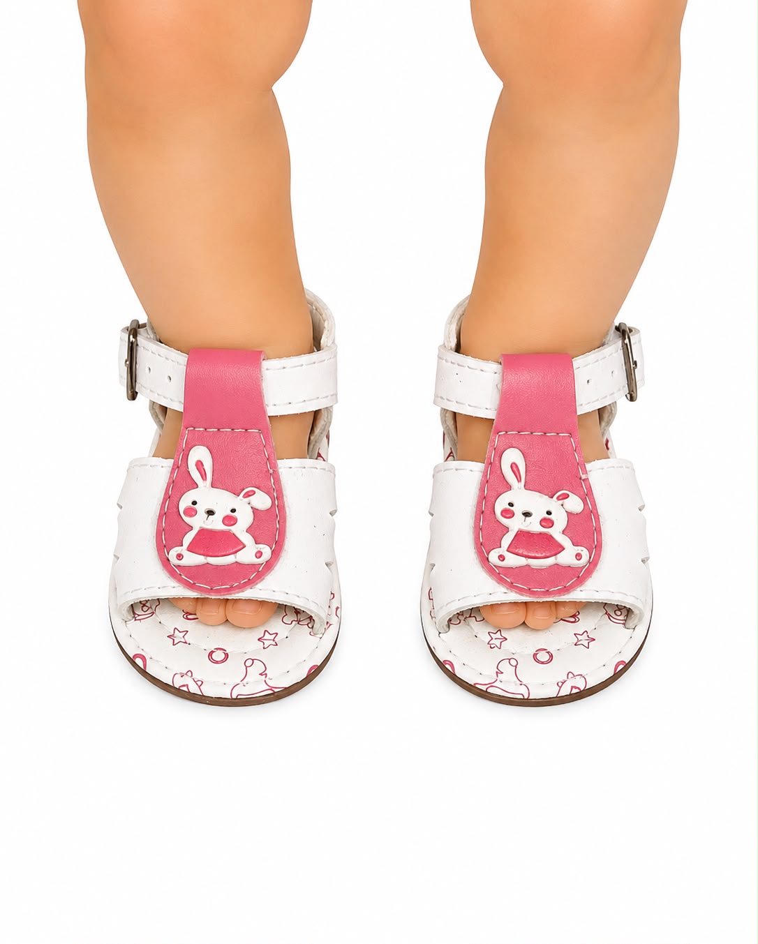 Huaraches niña OFERTA con conejita rosa