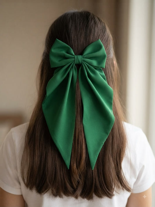 🎀 Moño niña verde