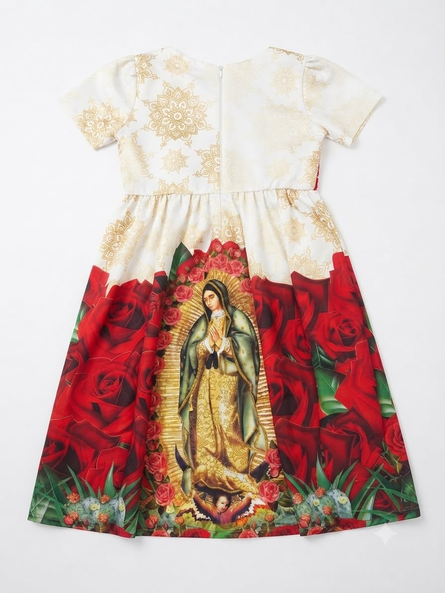 Vestido niña virgen de guadalupe