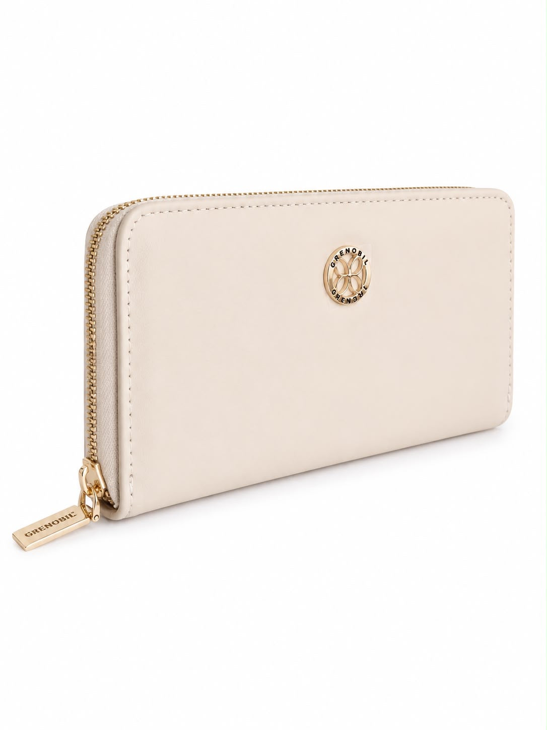 Cartera Dama tipo wallet beige elegante