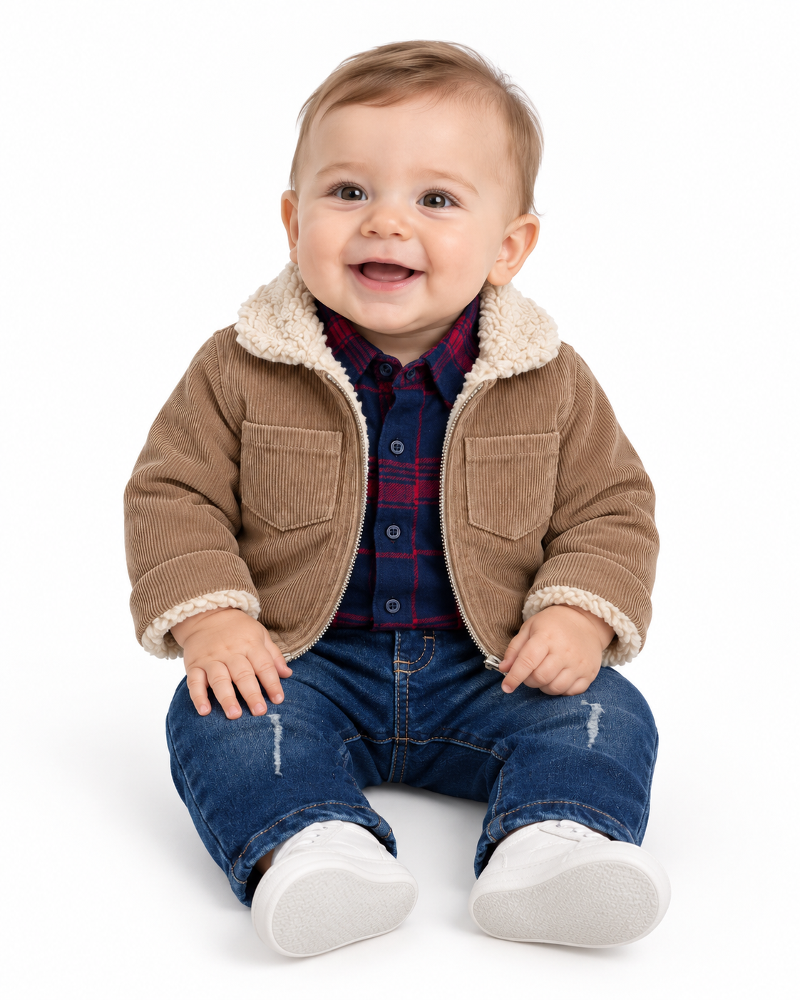 Set niño tres piezas elegancia rústica
