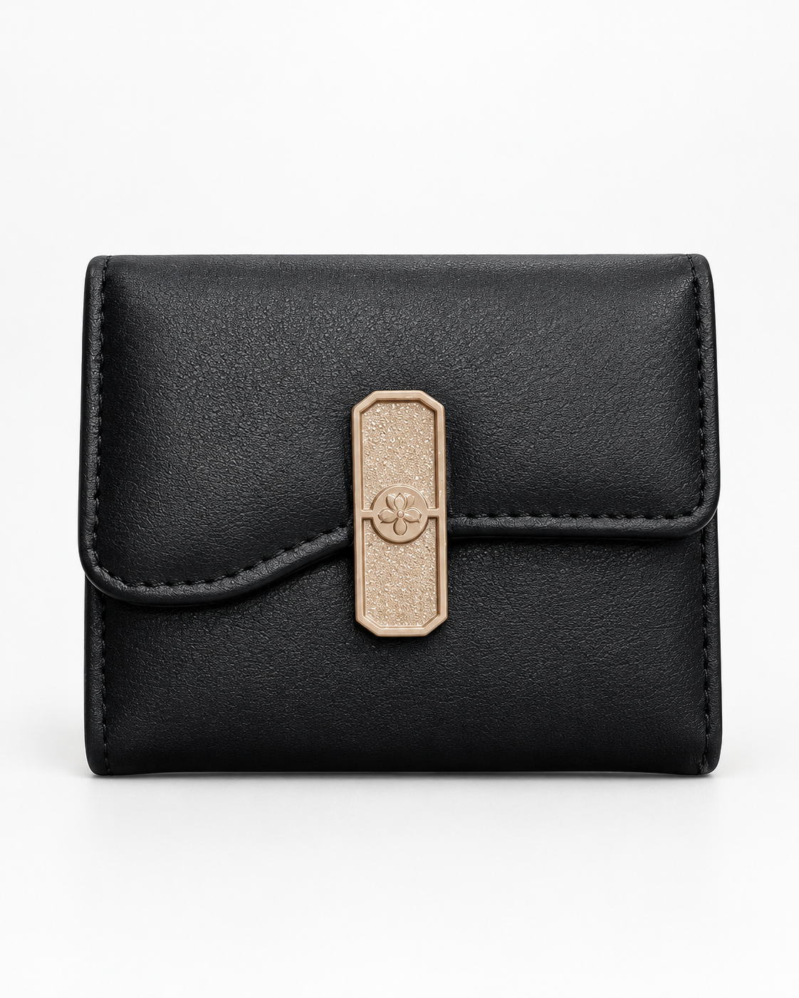 Cartera Dama Compacta con Broche Metálico Elegante 💕