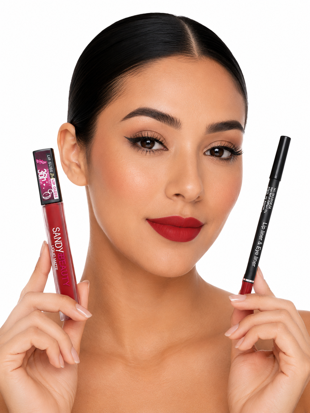 Dúo Labial Líquido + Lápiz Delineador