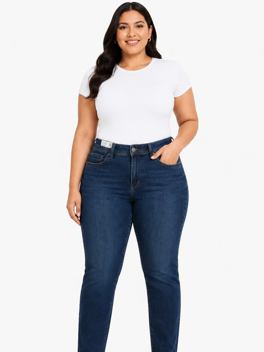 Pantalón dama mezclilla azul oscuro