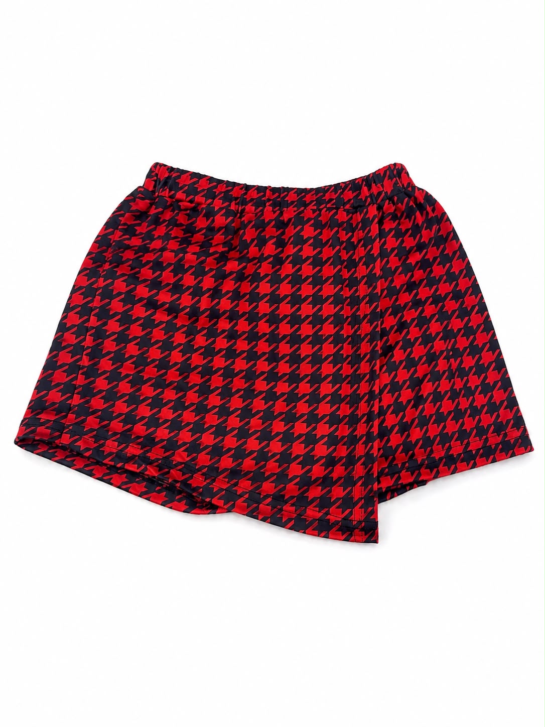 Set niña top y falda para de gallo rojo y negro