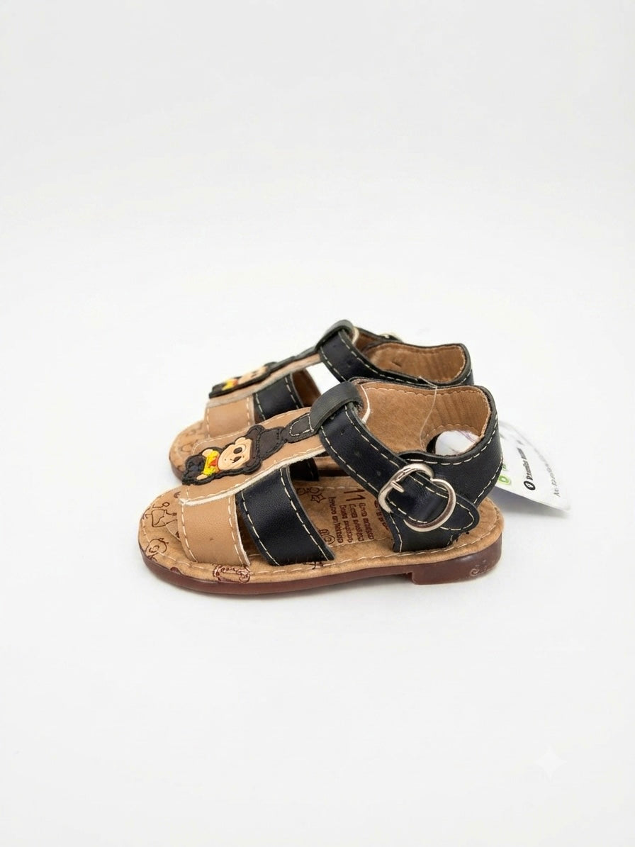Huaraches niño OFERTA – café con diseño vaquero 🤠🤎