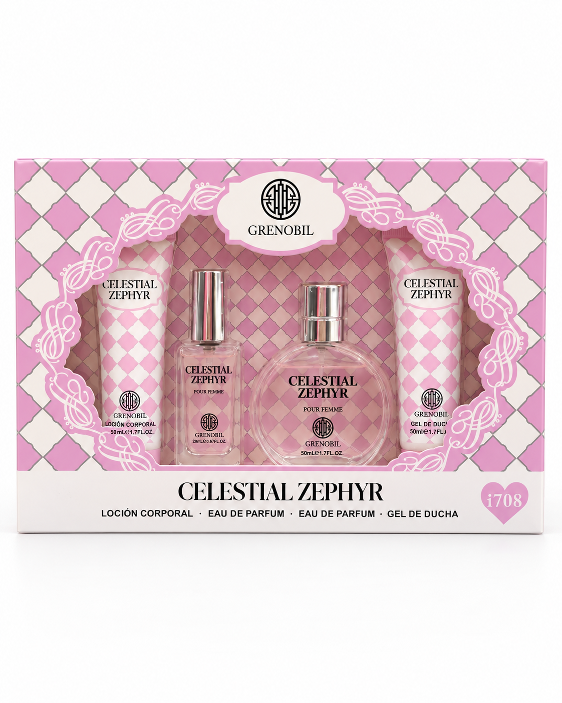 Perfume dama Celestial Zephyr – Set de 4 piezas