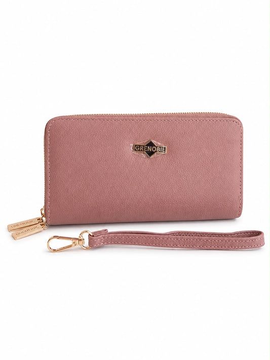 Cartera Dama tipo Wallet rosa palo