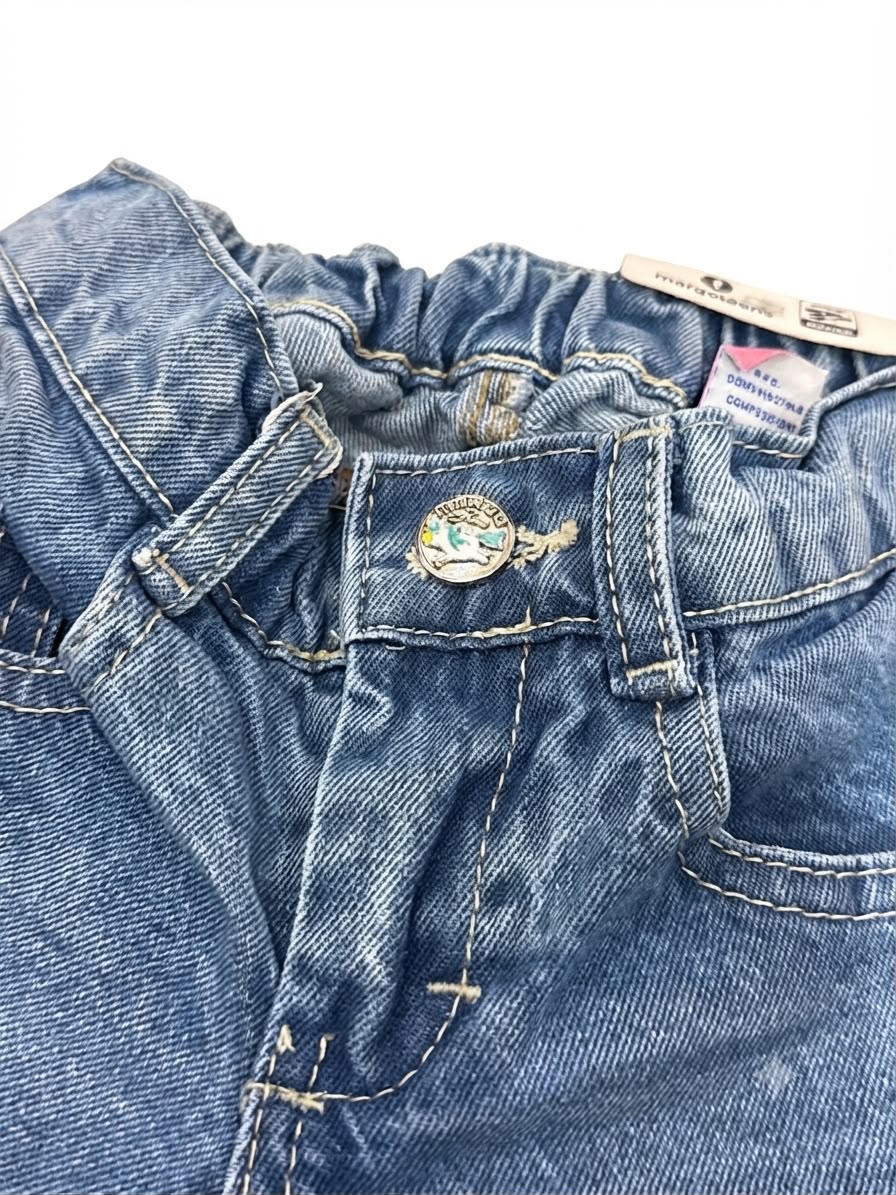 Pantalón niña mezclilla clásico cintura elástica
