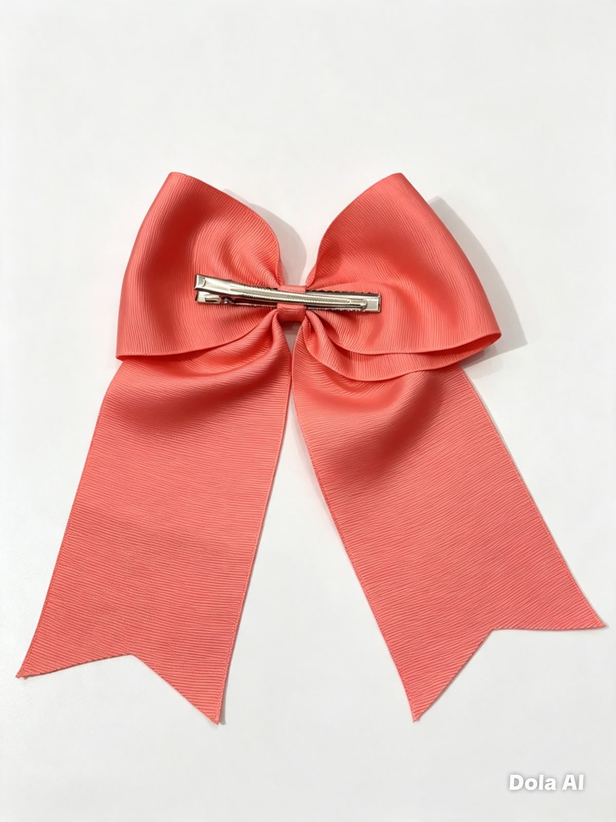 Moño niña coral con tirantes largos 🎀🧡