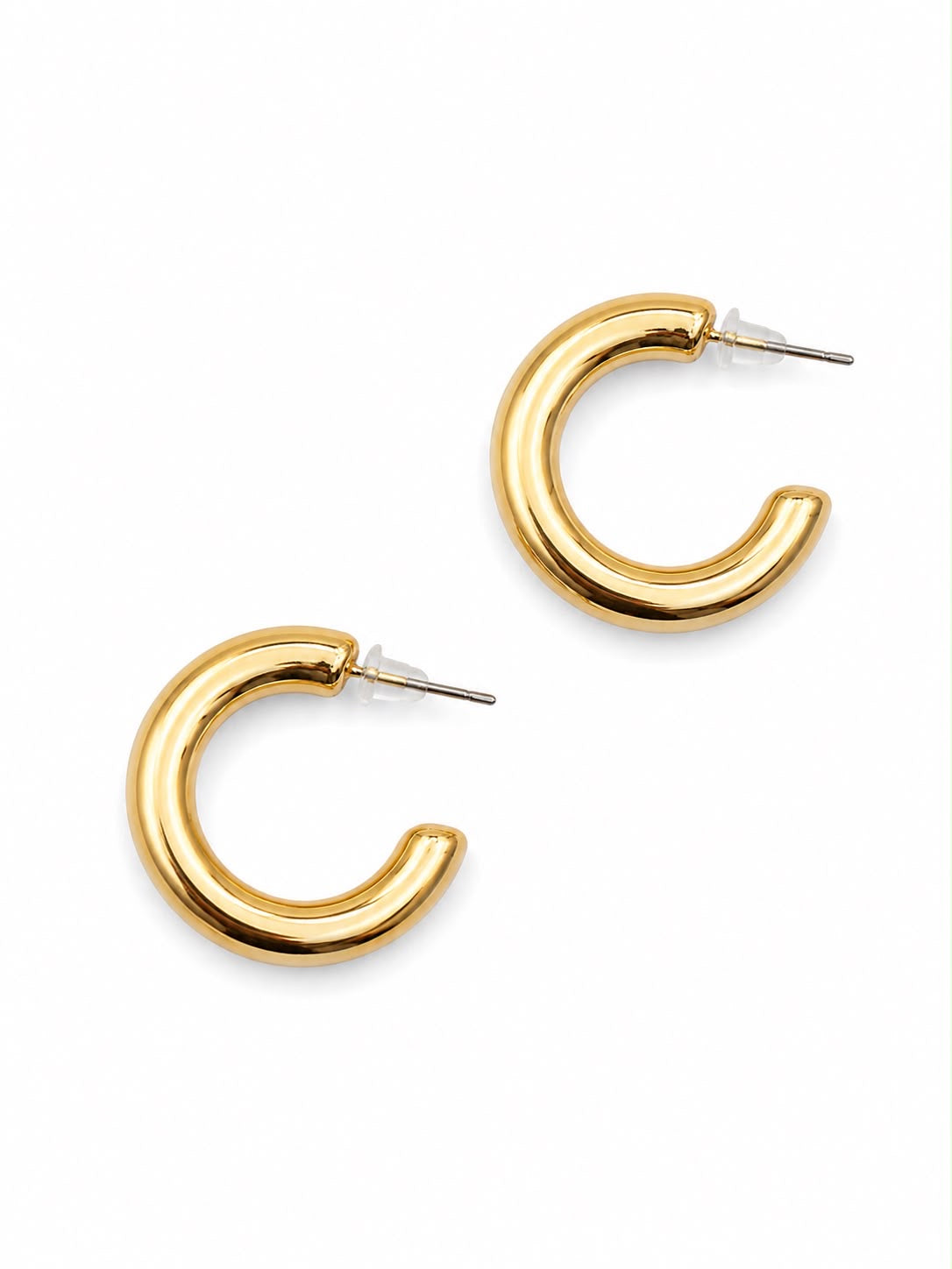 Aretes argolla gruesa Dorados