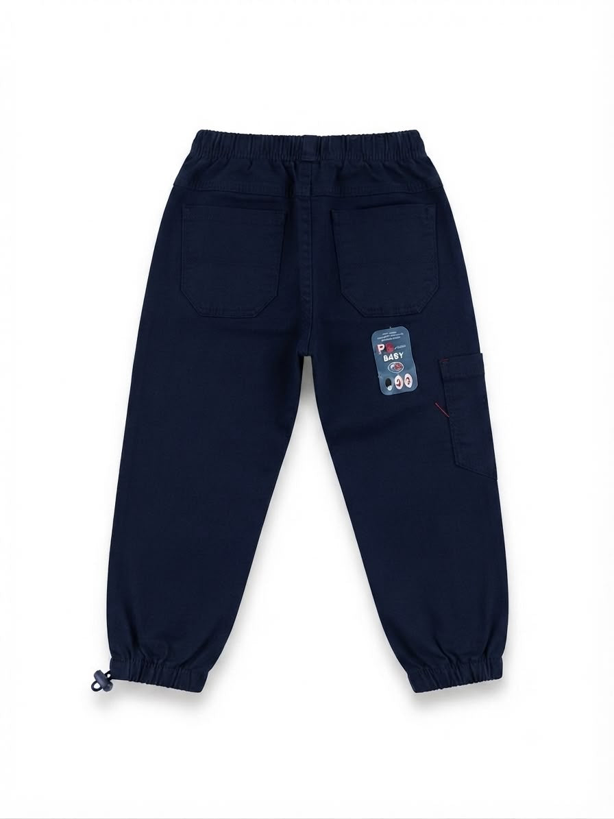 Pantalón niño tipo cargo azul marino