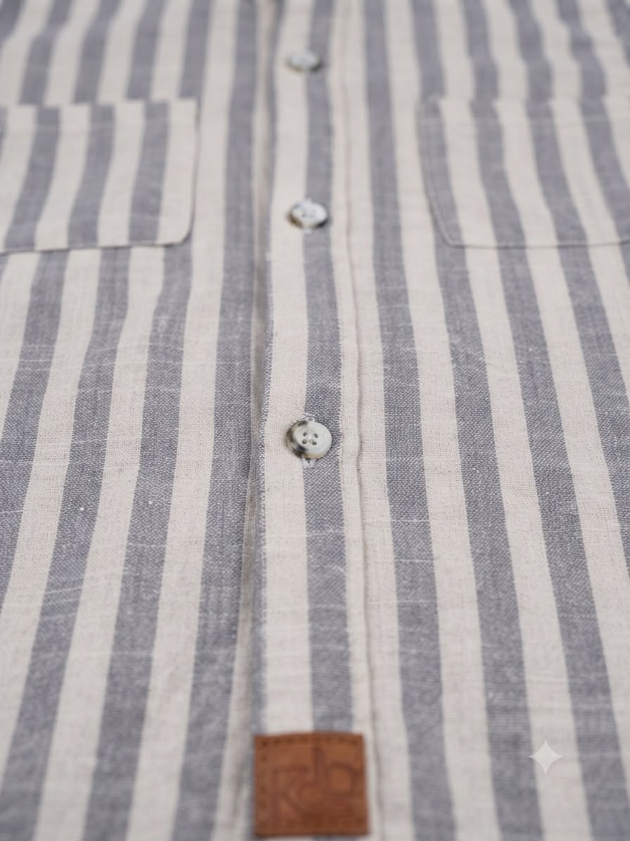 Camisa niño manga corta de rayas